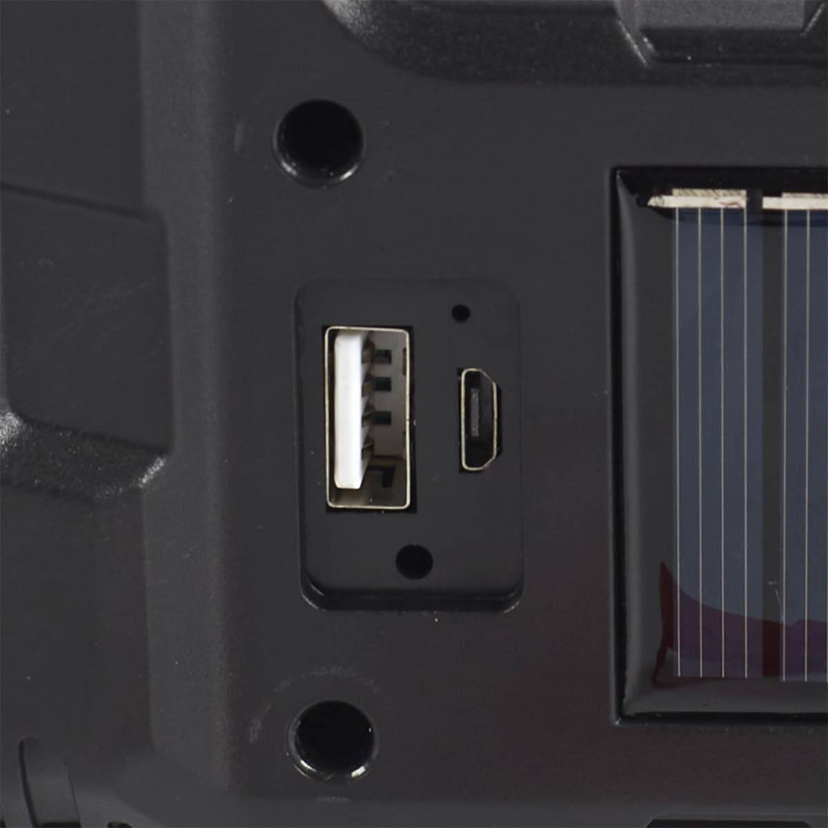 ALTOBUY - Lampe baladeuse LED compacte 2 en 1 mode projecteur ou lampe torche double éclairage rechargeable USB et solaire - - Image 9