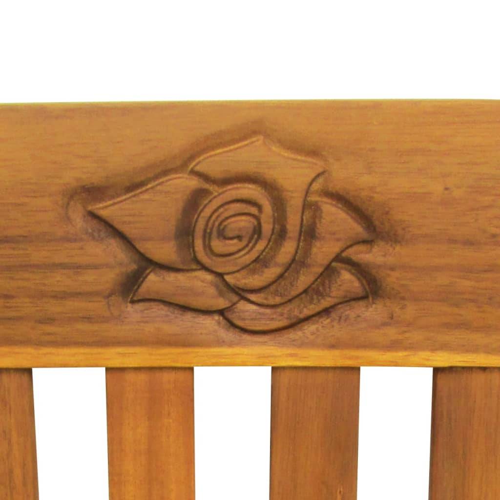 Helloshop26 - Banc de jardin meuble de patio d'extérieur terrasse avec coussin 157 cm bois d'acacia massif - Image 5