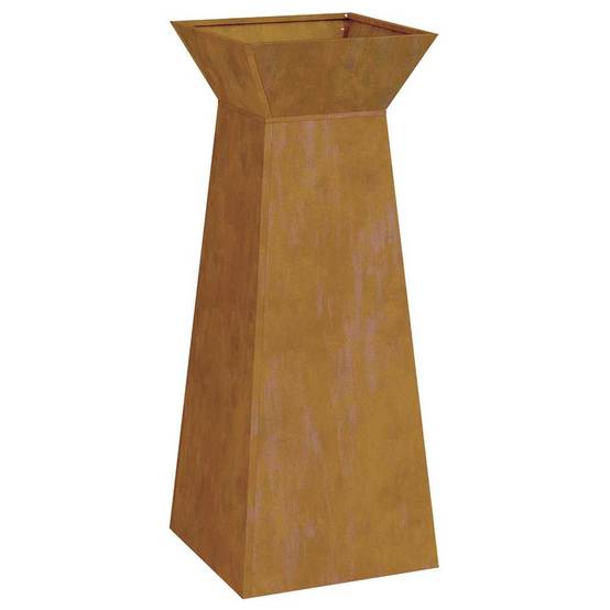 ComfortXL - Paire de Jardinières Colonnes 100cm, Pot de Fleur Haut et Moderne en Acier Argent pour Entrée – ComfortXL Outdoor Living - Image 5