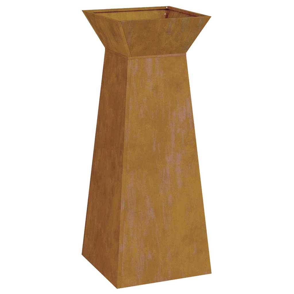 ComfortXL - Paire de Jardinières Colonnes 100cm, Pot de Fleur Haut et Moderne en Acier Argent pour Entrée – ComfortXL Outdoor Living - Image 5