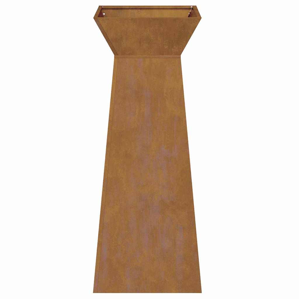 ComfortXL - Paire de Jardinières Colonnes 100cm, Pot de Fleur Haut et Moderne en Acier Argent pour Entrée – ComfortXL Outdoor Living - Image 7