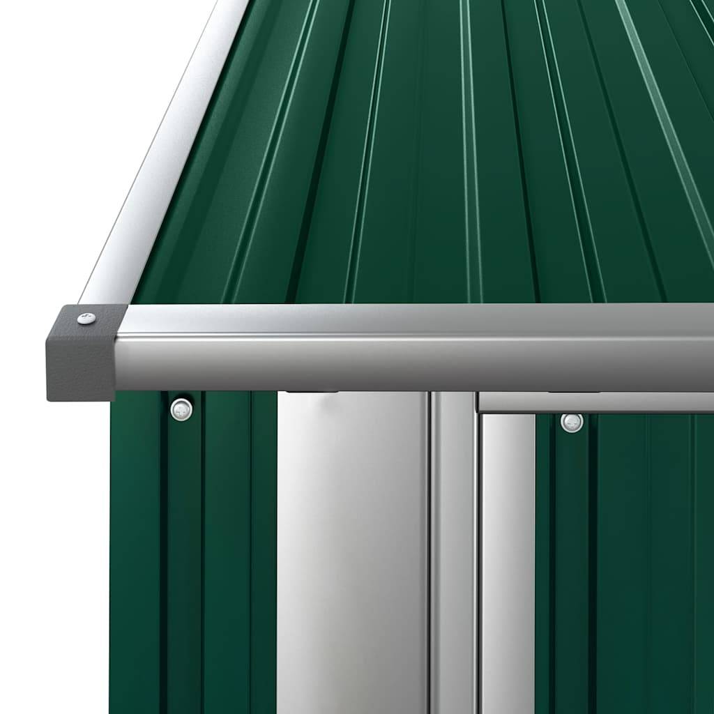 Abri de jardin acier galvanisé vert 180.5 x 97 x 209.5 cm - PANGIVO - Image 6
