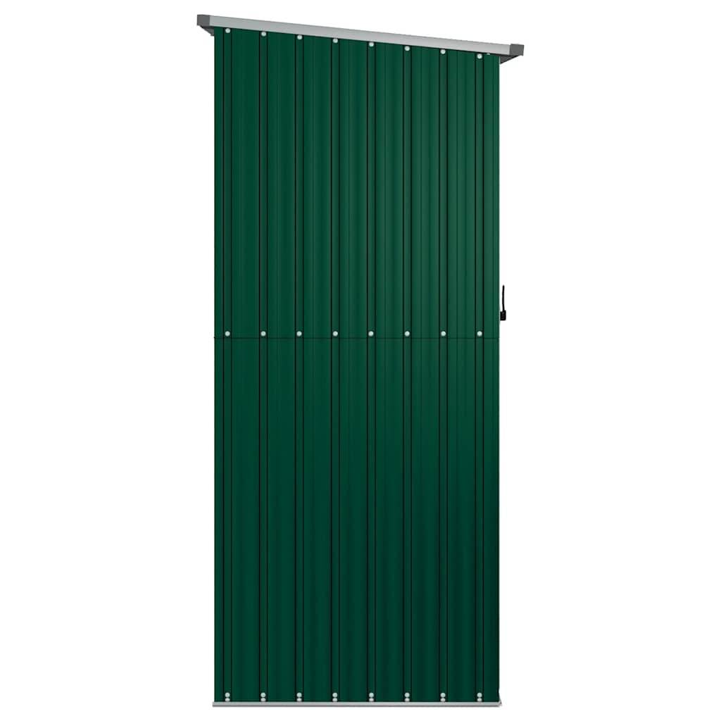 Abri de jardin acier galvanisé vert 180.5 x 97 x 209.5 cm - PANGIVO - Image 5