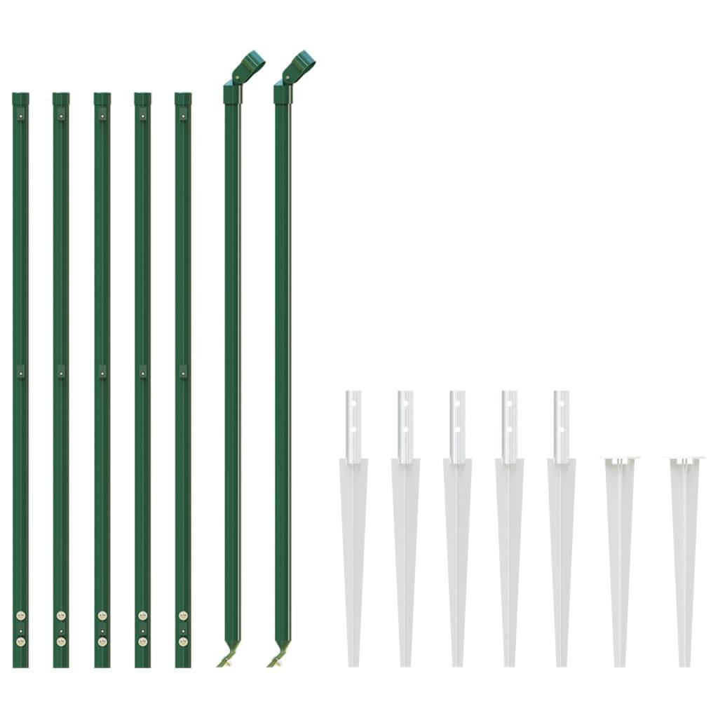 Clôture Maillée Métal Extérieur Protection Anti-Rouille Vert 1x10m - ComfortXL Outdoor Living - Image 3