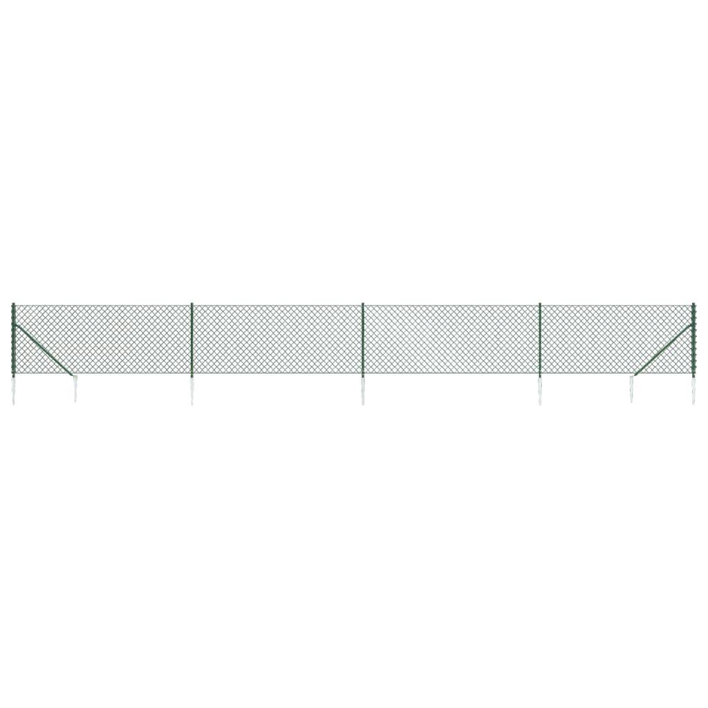 Clôture Maillée Métal Extérieur Protection Anti-Rouille Vert 1x10m - ComfortXL Outdoor Living - Image 2