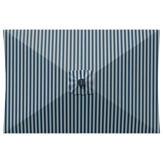 Parasol de jardin polyester bleu et blanc 290 x 190 x 235 cm - PANGIVO - Image 5