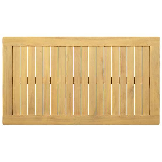 Table basse Bois d'Acacia Massif Acacia clair 90 x 50 x 36 cm - PANGIVO - Image 4