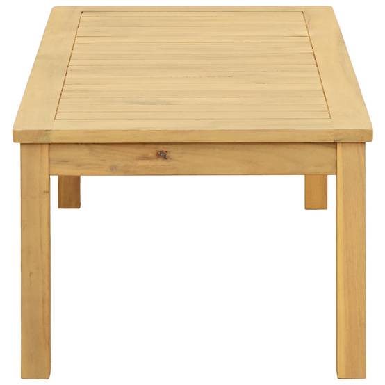Table basse Bois d'Acacia Massif Acacia clair 90 x 50 x 36 cm - PANGIVO - Image 3