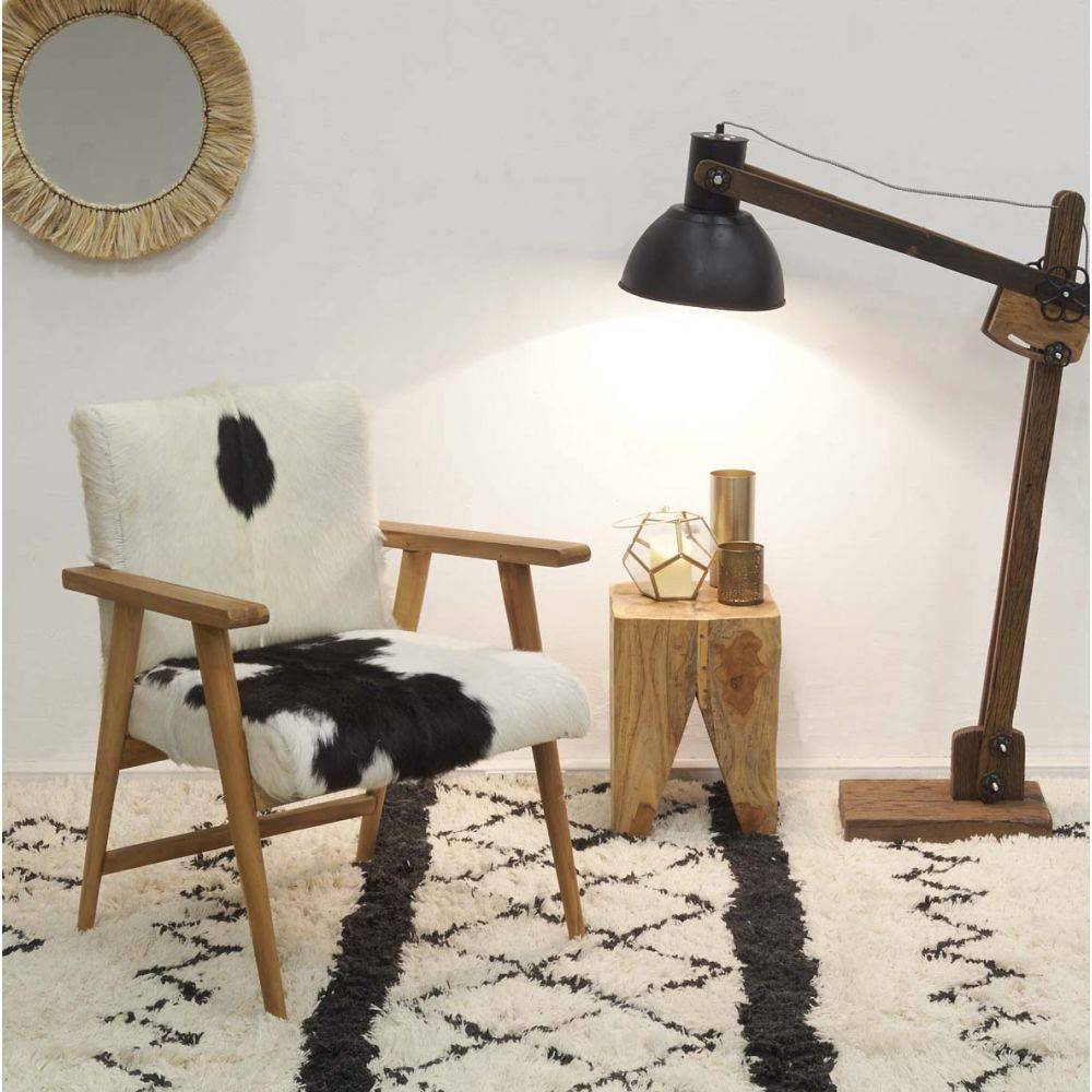 Aubry Gaspard - Miroir rond en jonc naturel - Image 2