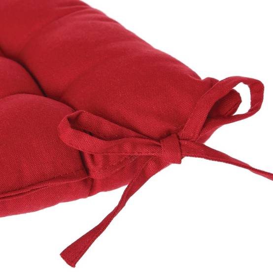 Jardideco - Coussin pour chaise de jardin Rouge 38 x 38 cm - Image 5