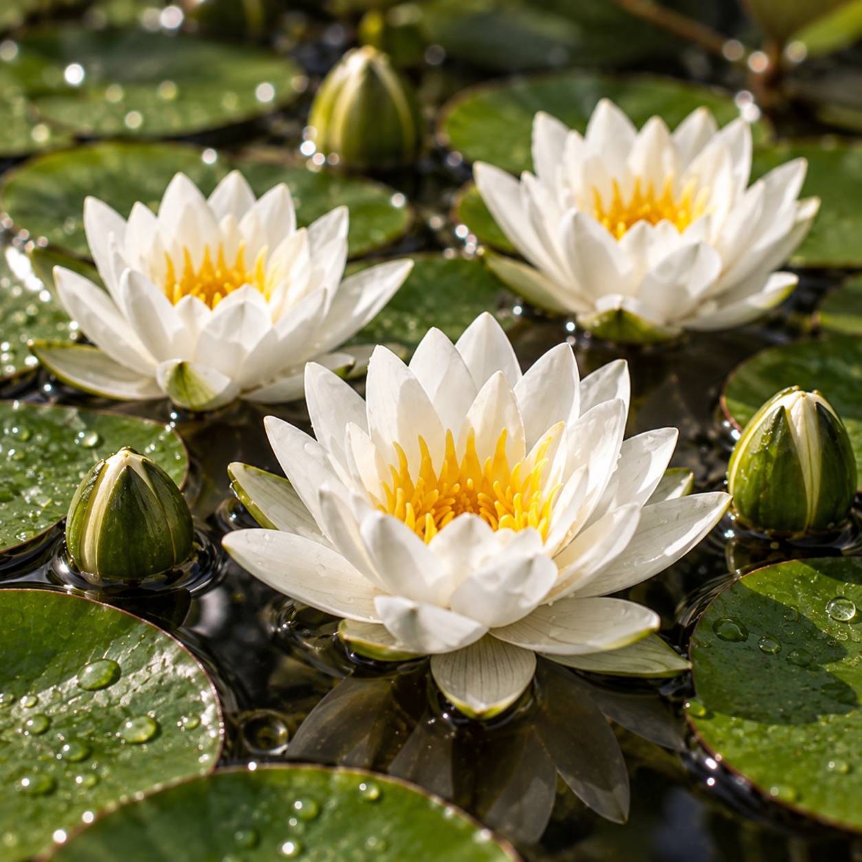 Nénuphar nain blanc - Nymphaea - Image 2
