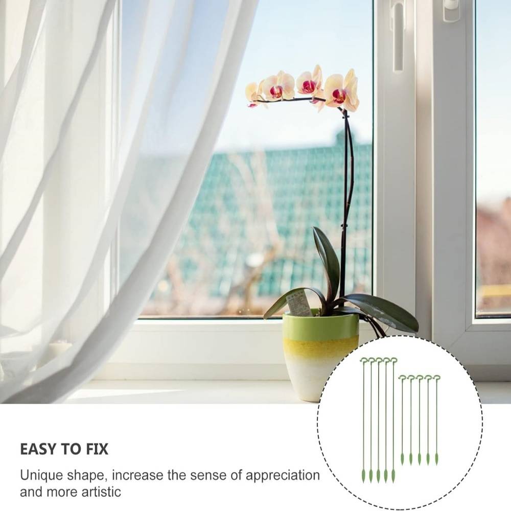 Lot de 10 Tuteurs pour Plantes d'Intérieur 27 cm - Fibre de Verre Résistant - Support pour Orchidées et Fleurs Délicates - Lytech - Image 4