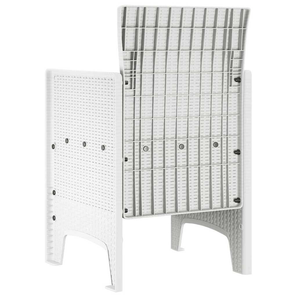Prolenta Premium - Chaise bois composite Prolenta Blanc 53 X 49 X 85 cm 1-personnes - P95033B - Image 5