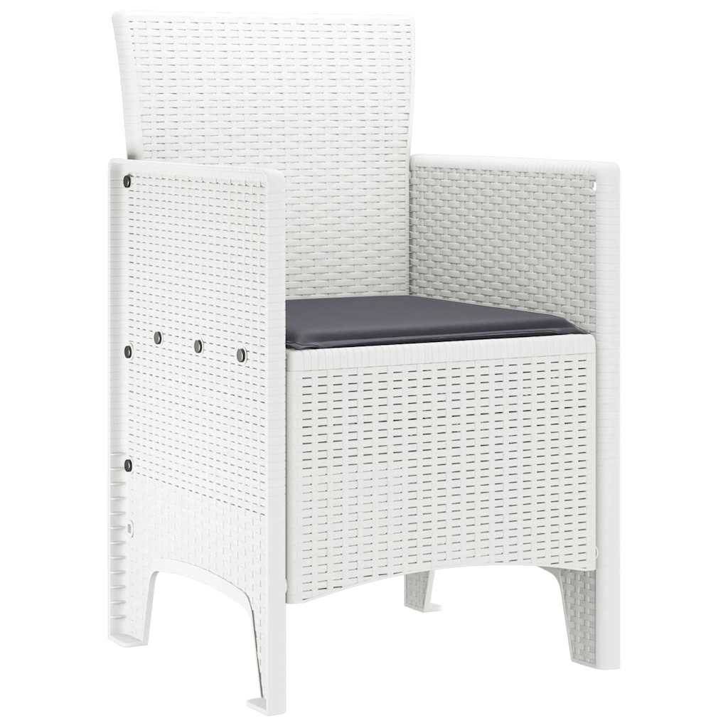 Prolenta Premium - Chaise bois composite Prolenta Blanc 53 X 49 X 85 cm 1-personnes - P95033B - Image 4