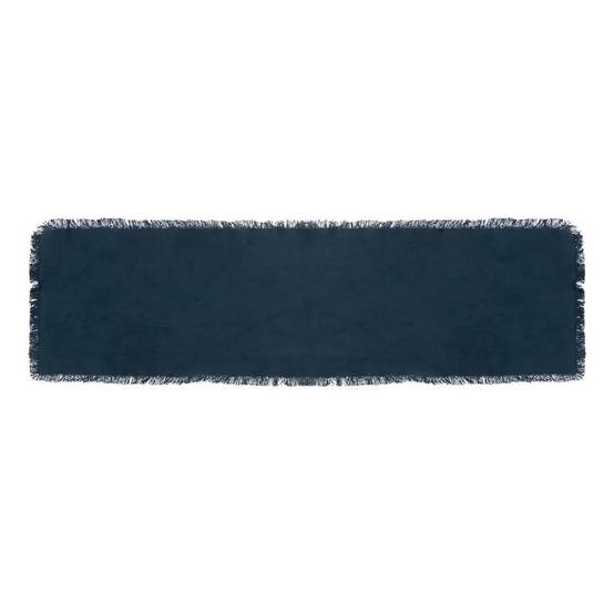 Chemin de Table "Maha" 38x140cm Bleu Canard - Image 1