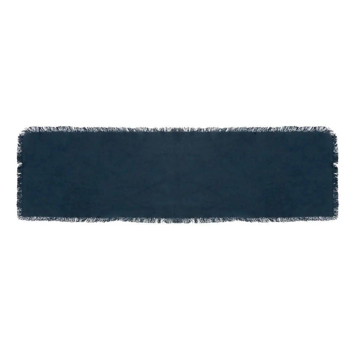 Chemin de Table "Maha" 38x140cm Bleu Canard - Image 1