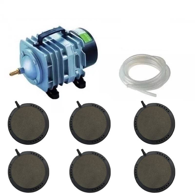 Set aération bassin 6 Disques 7,5 cm bassin de jardin de 5000, 4000 et 7000 litres