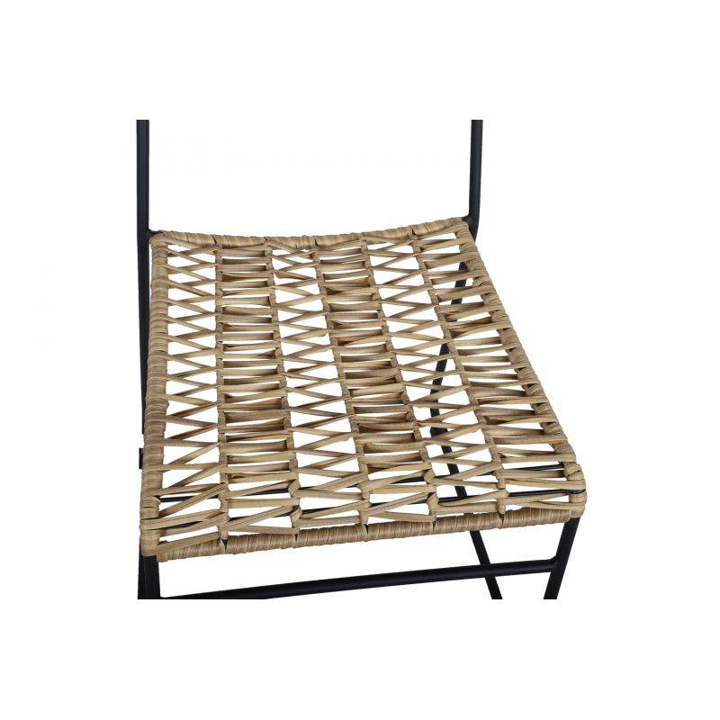Lot de 2 chaises MASSA en résine tressée coloris naturel Beau Rivage - Image 7