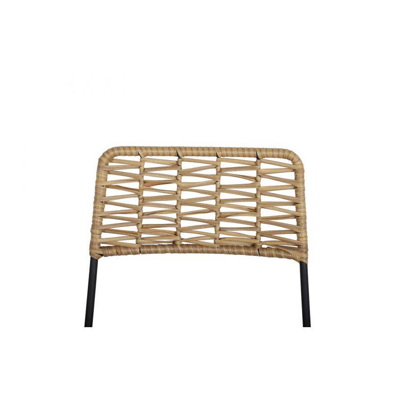 Lot de 2 chaises MASSA en résine tressée coloris naturel Beau Rivage - Image 6