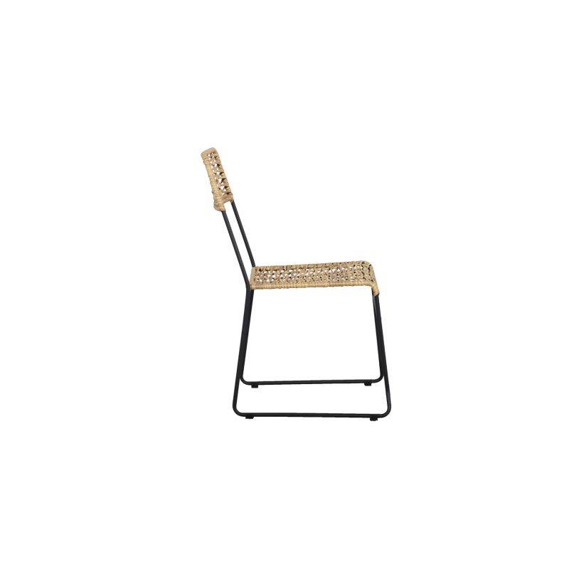 Lot de 2 chaises MASSA en résine tressée coloris naturel Beau Rivage - Image 4