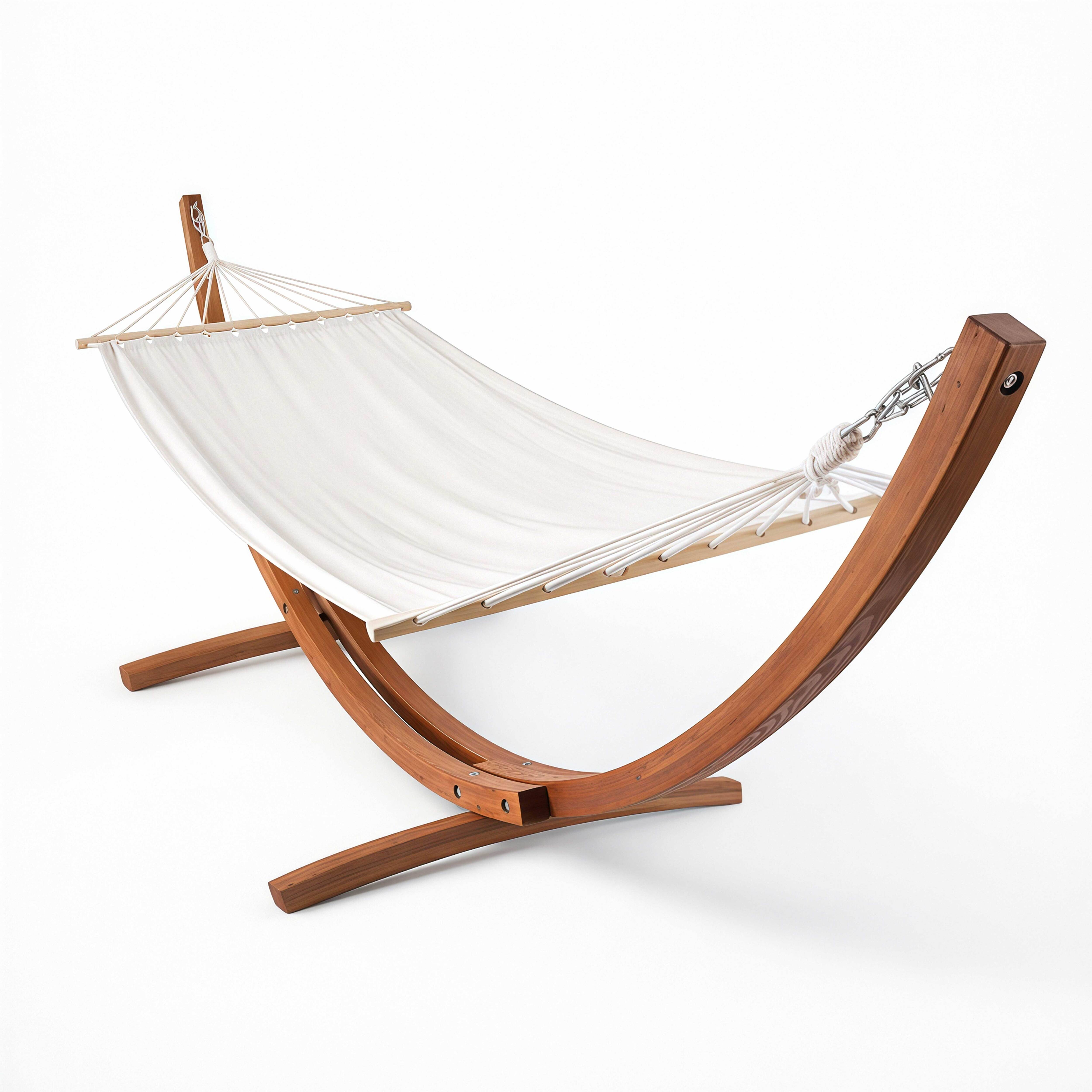 Oviala - Hamac avec support en bois blanc Manille - Oviala - Image 1