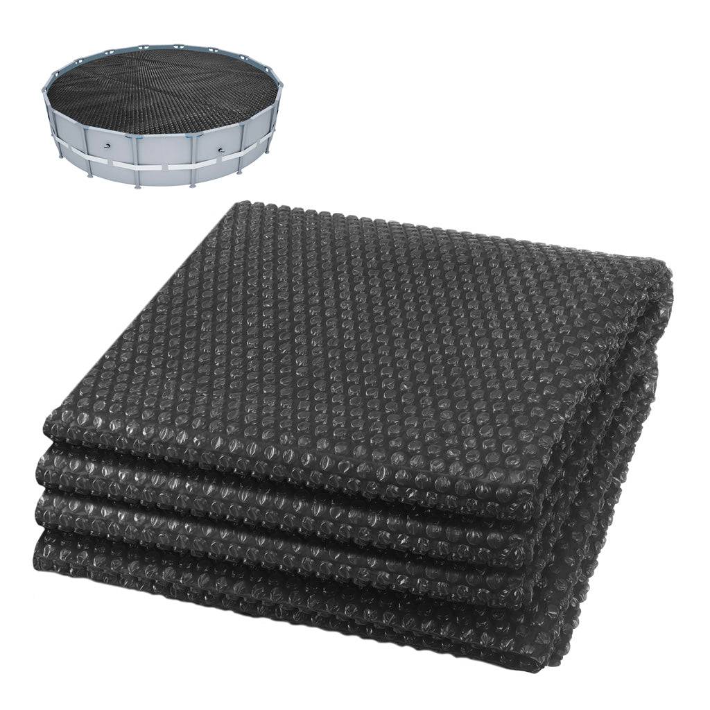 Bache a bulle piscine 120 microns ronde decoupable Ø366cm noir