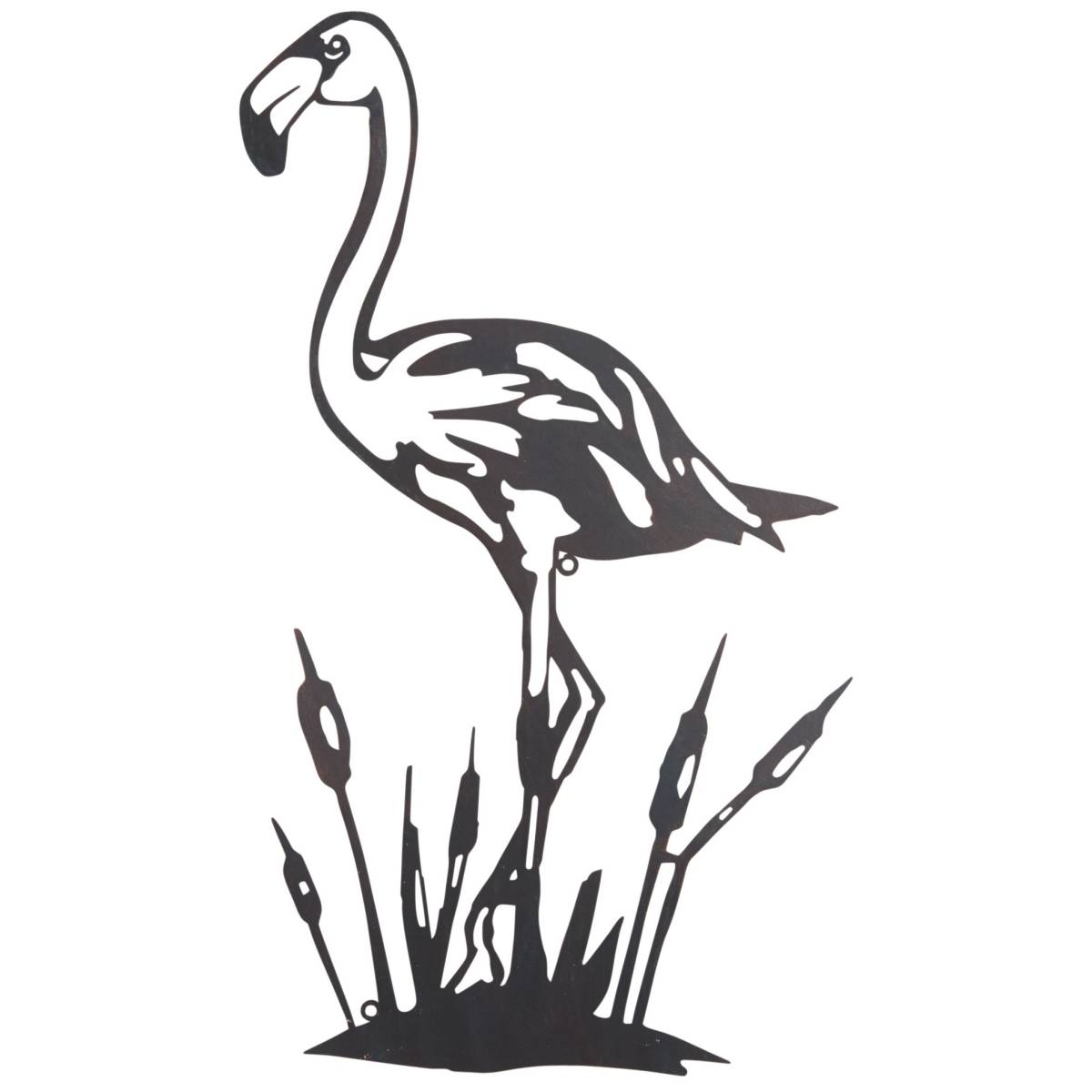 Aubry Gaspard - Flamant rose mural en métal