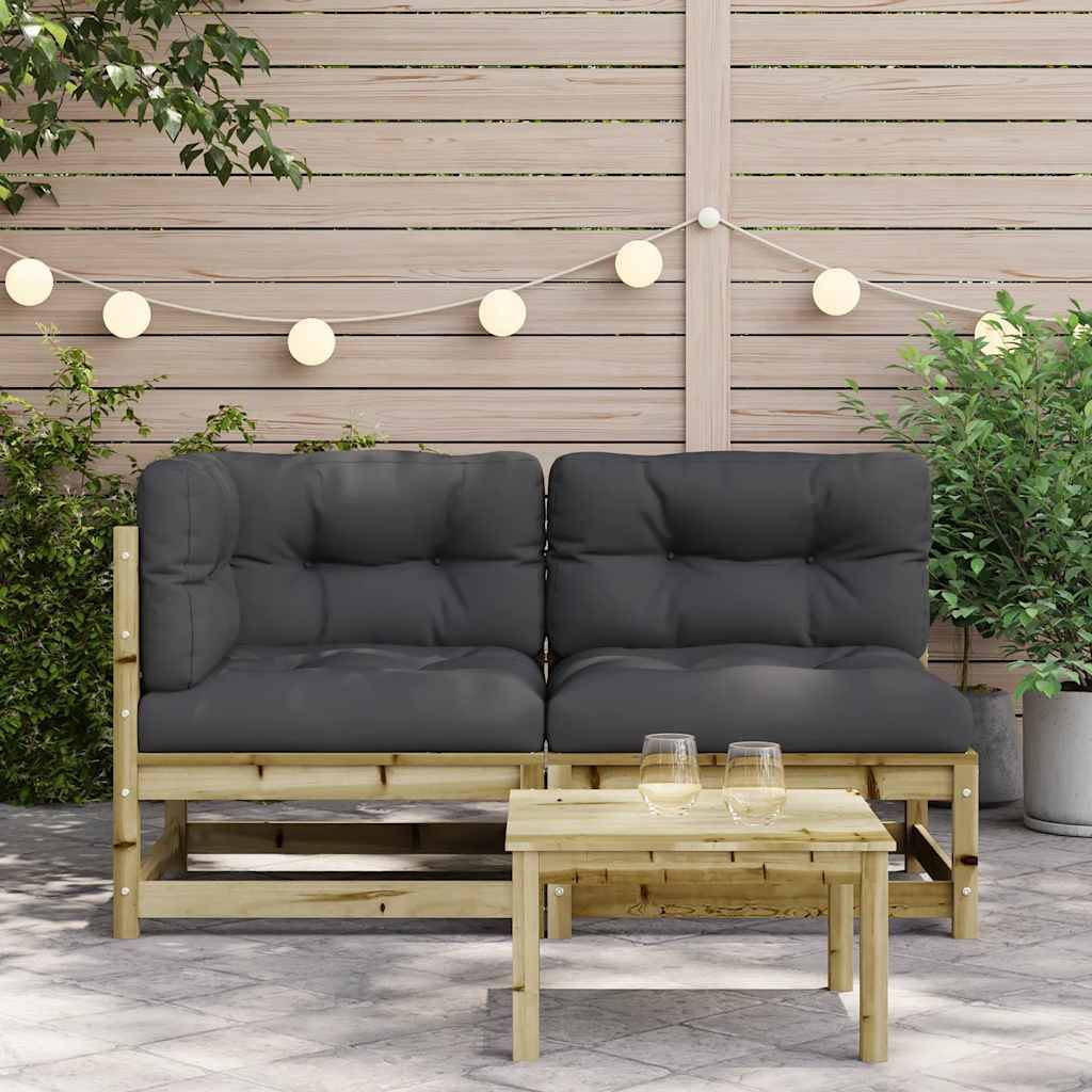 ComfortXL - Canapé Extérieur 2 Places Pin Imprégné avec Coussins Anthracite Résistant Pourriture – ComfortXL Outdoor Living - Image 3