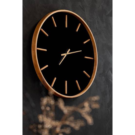 Horloge Murale Design "Creva" 40cm Marron & Noir - Image 5