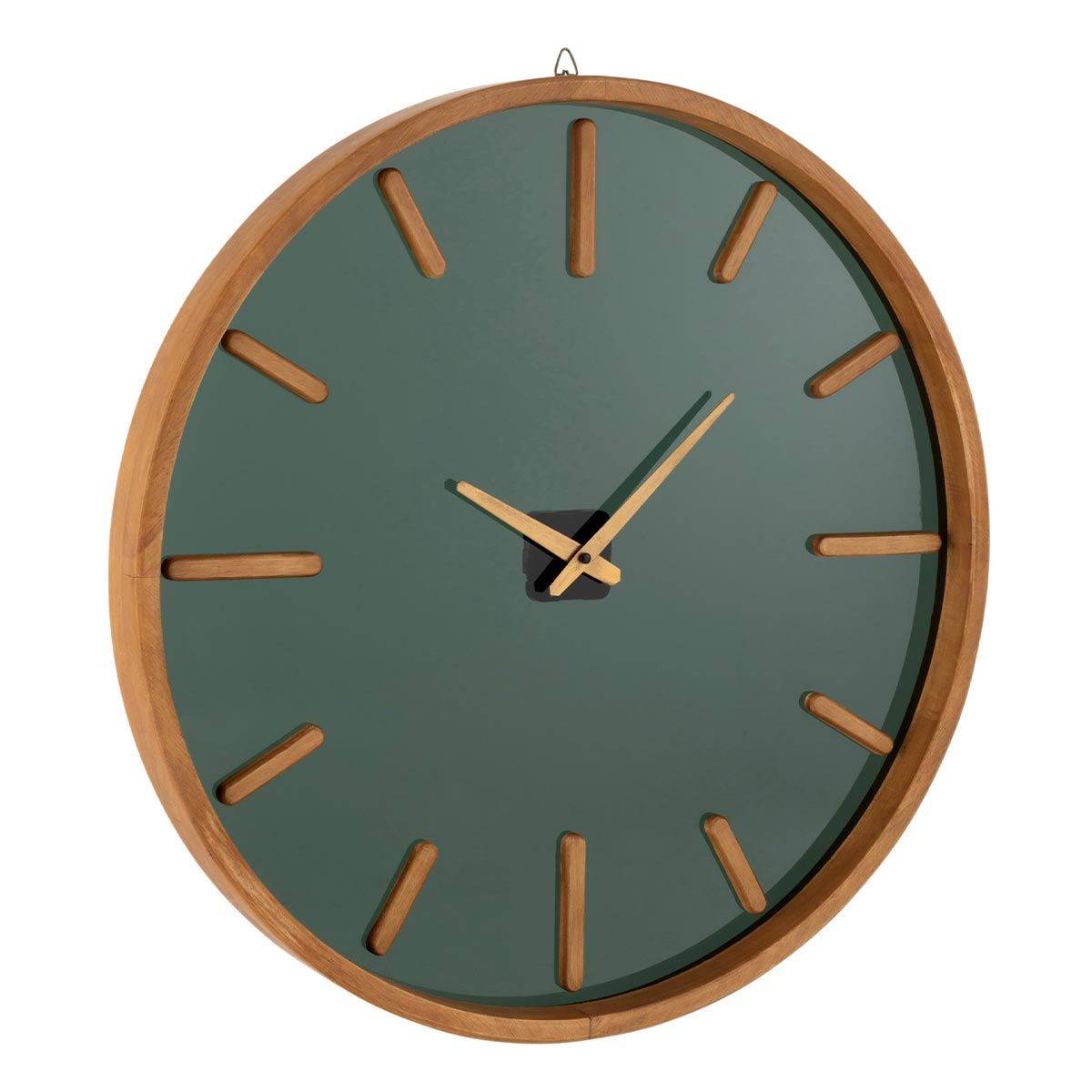 J-Line - Horloge Murale Design "Creva" 40cm Marron & Noir