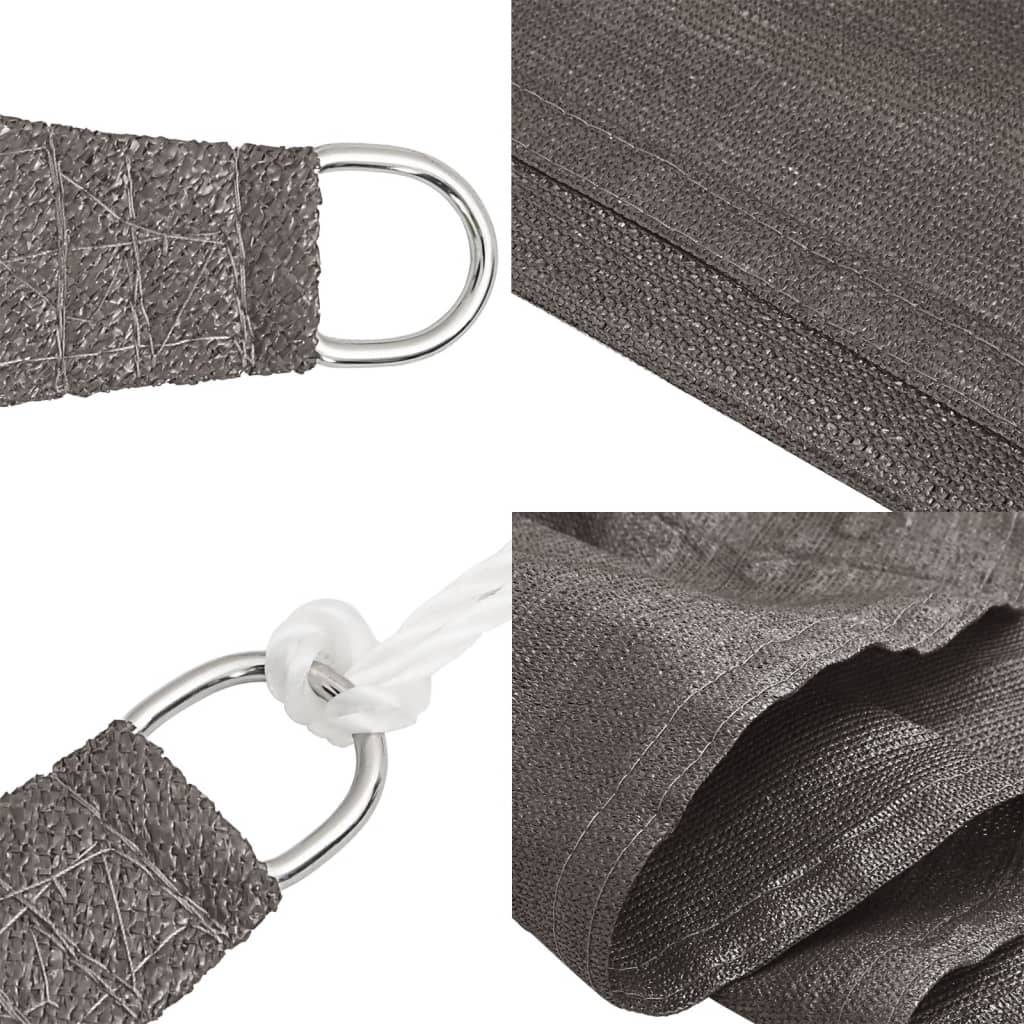 Maison Chic - Voile d'ombrage - Voile solaire 160 g/m² Anthracite 4x5 m PEHD - Meuble Pro - Image 7