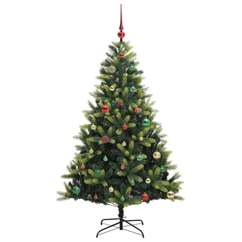 Sapin de Noël | Arbre de Noël artificiel à charnières 150 LED Vert 150 cm Maison Chic - Image 6
