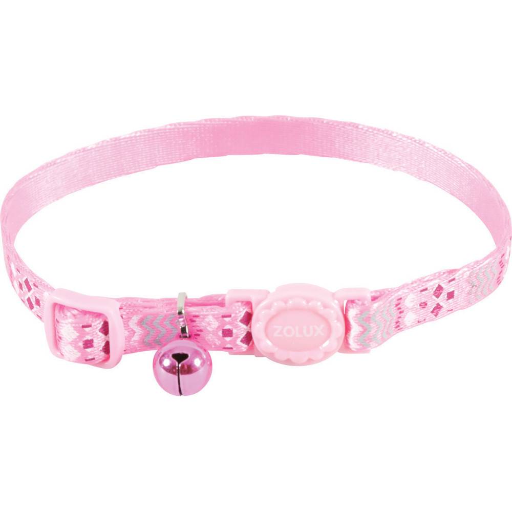Zolux - zolux - Collier ETHNIC nylon réglable de 17 à 30 cm rose  pour chat - Image 1