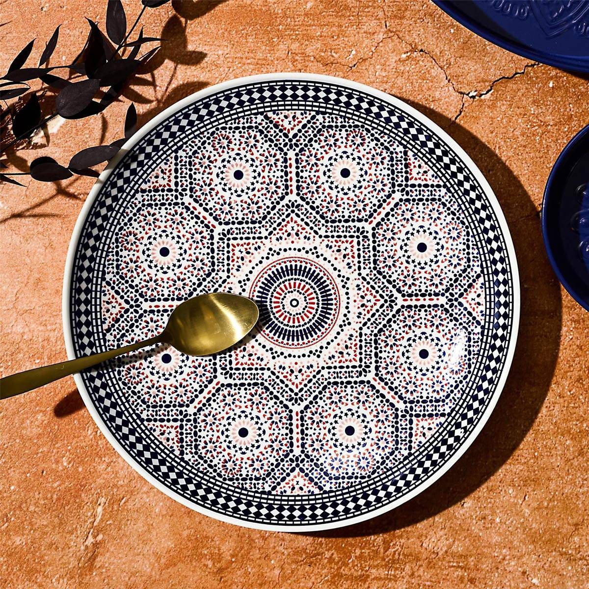 The Home Deco Factory - Plat de Présentation "New Mirage" 31cm Multicolore - Image 3