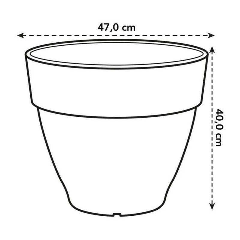 Elho - Pot De Fleurs Rond Vibia - Plastique Réservoir - ø47 - Vert - Image 5