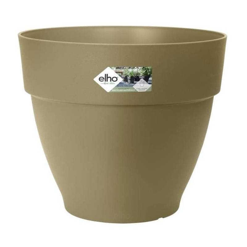 Elho - Pot De Fleurs Rond Vibia - Plastique Réservoir - ø47 - Vert - Image 1