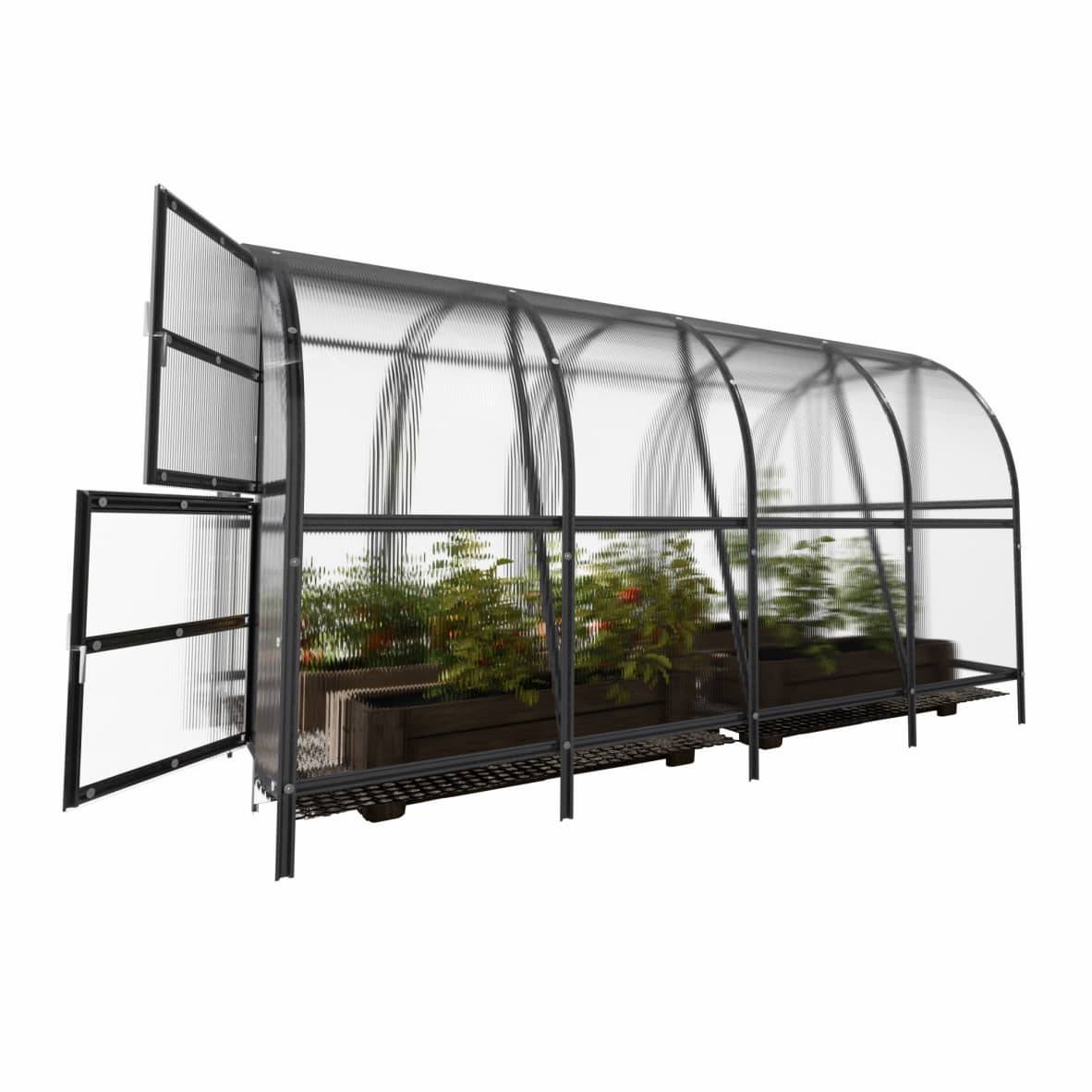 KLASIKA GREENHOUSES - Ensemble Serre KLASIKA BALTIC LT EXTRA 12 m² (3x4 m), 4 mm - avec 6 accessoires inclus - Image 5