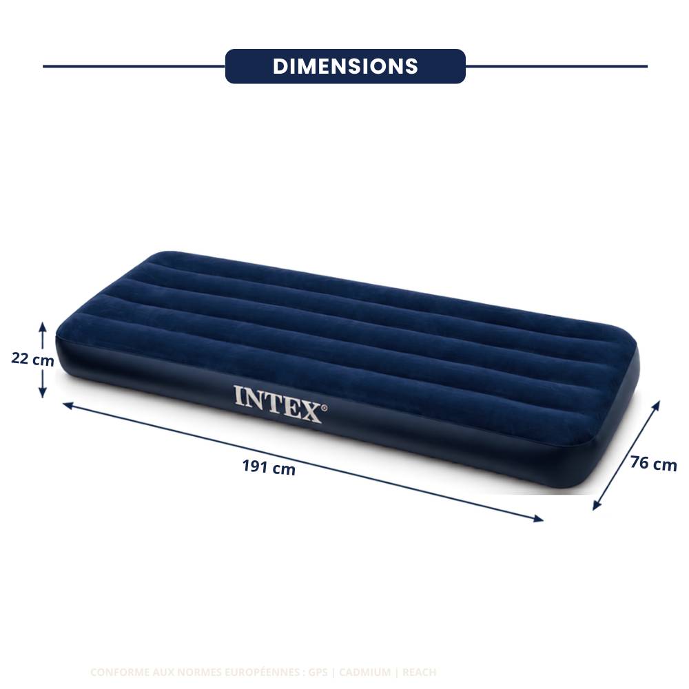 Sans Marque - Matelas gonflable 1 place - Image 2