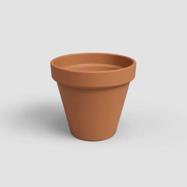 Artevasi - Pot Amalia vase terre cuite naturel Ø 48 cm H. 40,1 cm - ARTEVASI