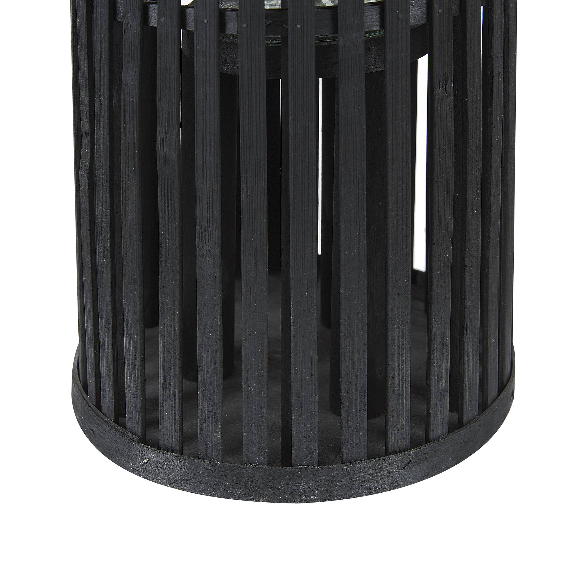 Beliani - Lanterne Bois de saule Noir LUZON - 21x21x40- Beliani - Image 6