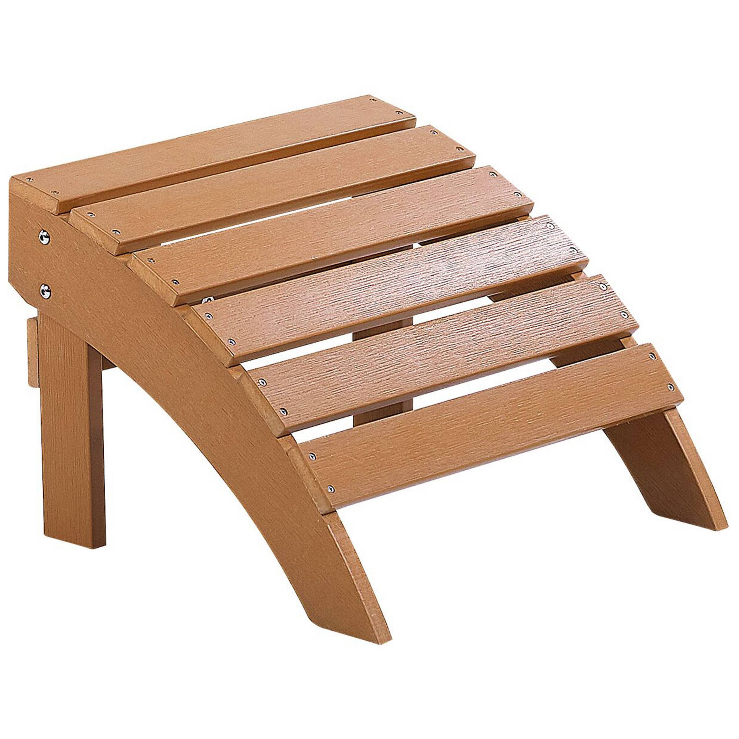 Beliani - Chaise de jardin Bois synthétique Marron ADIRONDACK - 50x43x34- Beliani - Image 2