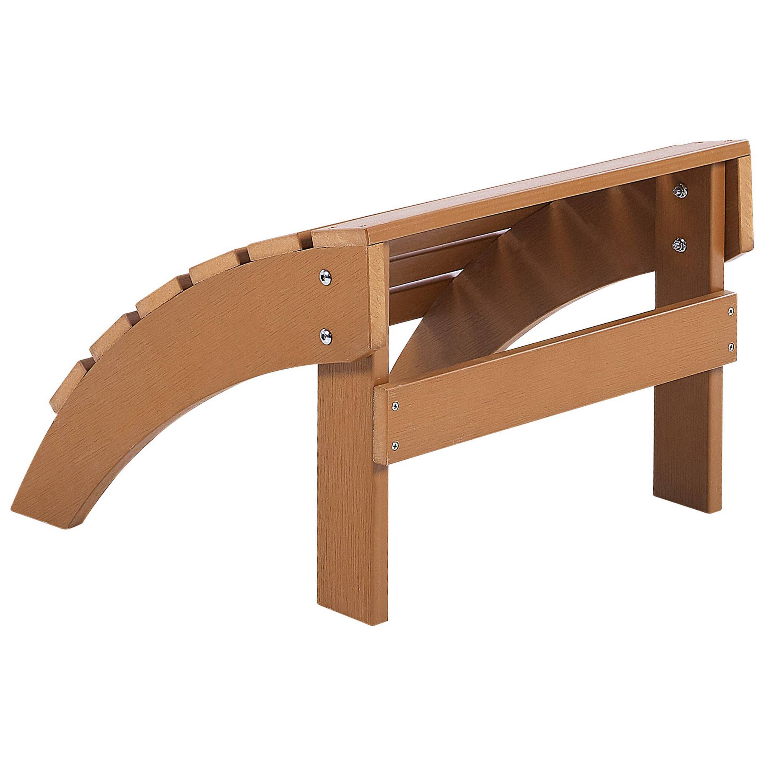 Beliani - Chaise de jardin Bois synthétique Marron ADIRONDACK - 50x43x34- Beliani - Image 4