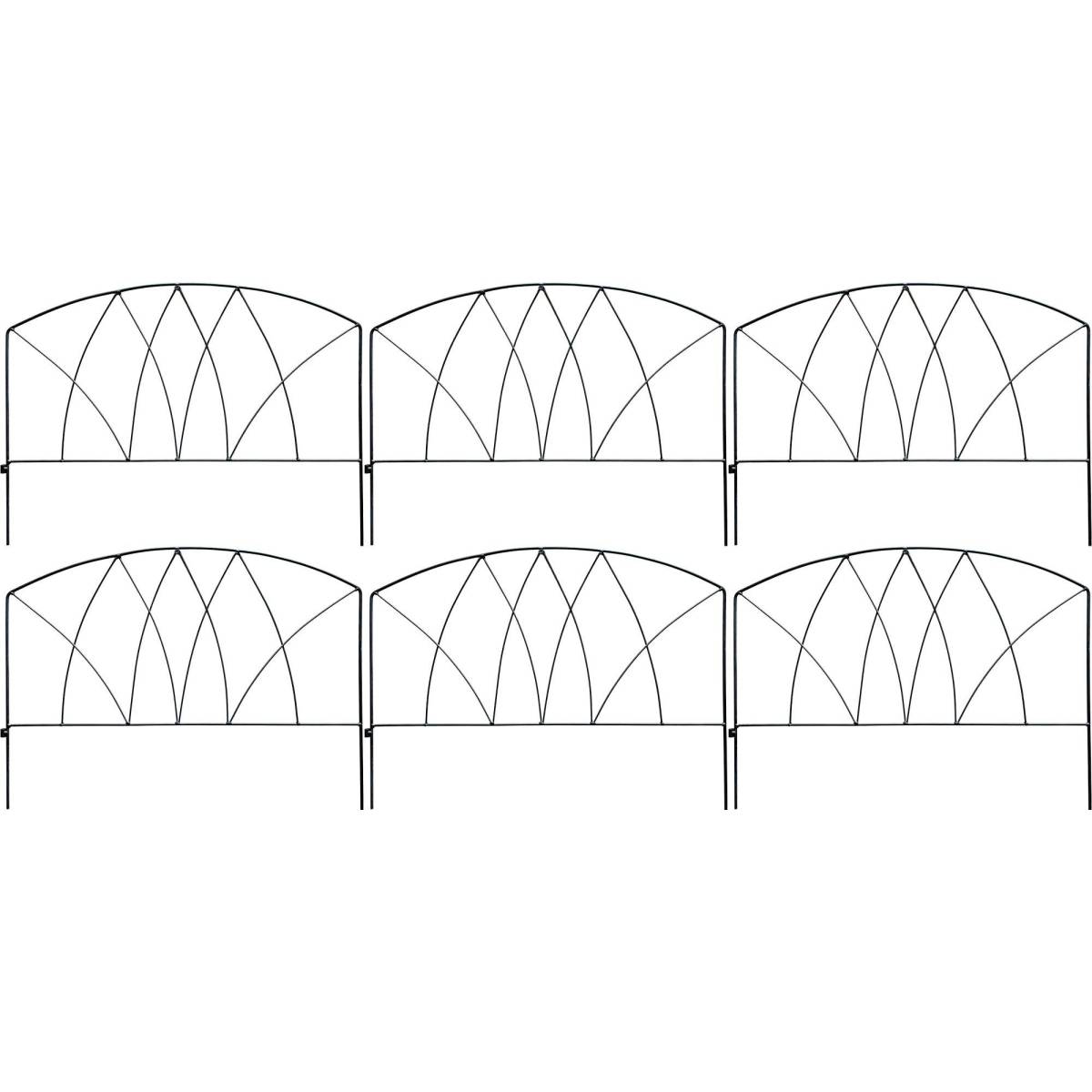 Maxiedge - Bordure de jardin en fer forgé Victoriana Lot de 6 - Image 1