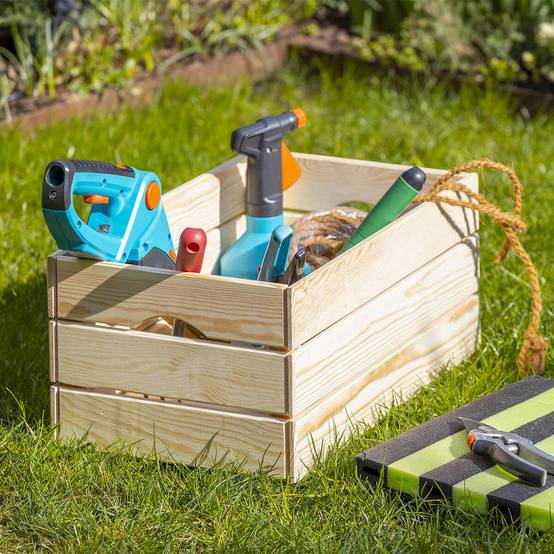 Caisse de Rangement en Bois Naturel Non traité 51cm - CAJITA - Image 2