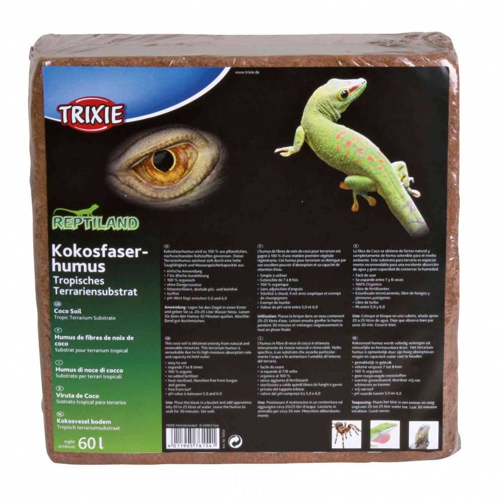 Trixie - Fibres de noix de coco 60 Litres Substrat pour terrarium tropical - Image 1