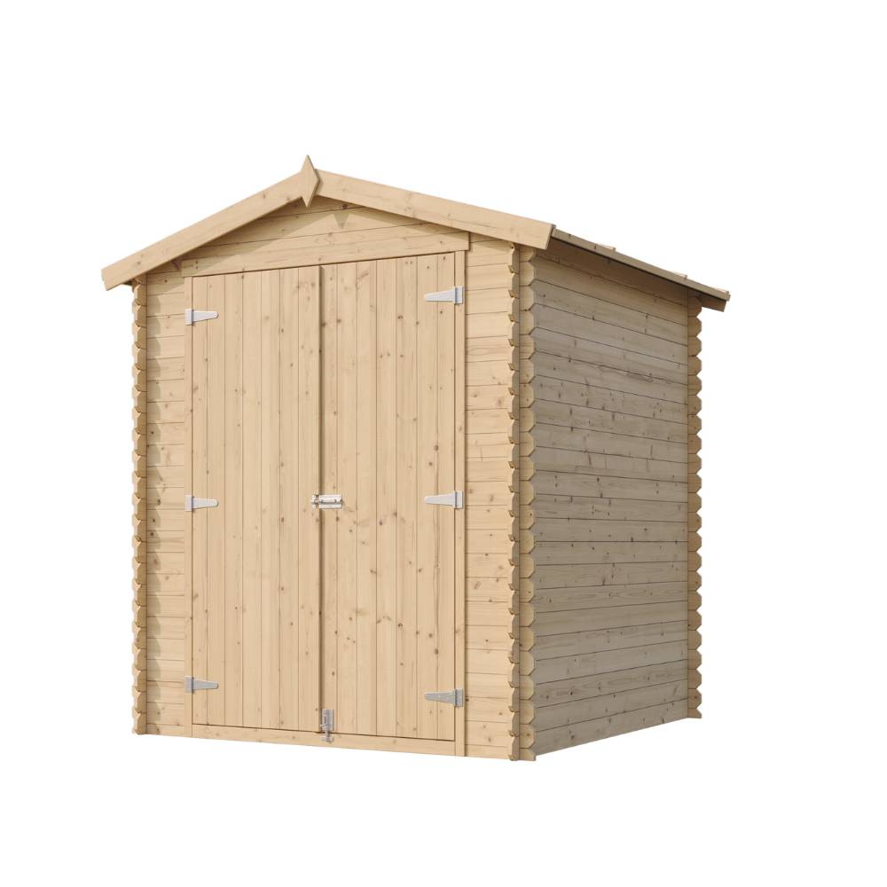 Timbela - Abri de Jardin en Bois - 186x196xH218 cm / 2,82 m² - 19 mm d’épaisseur - Timbela M320C1 - Image 4