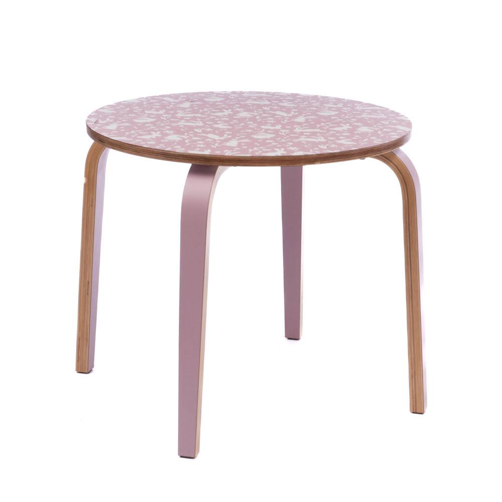 Amadeus - Table enfant rose lapin - Image 1