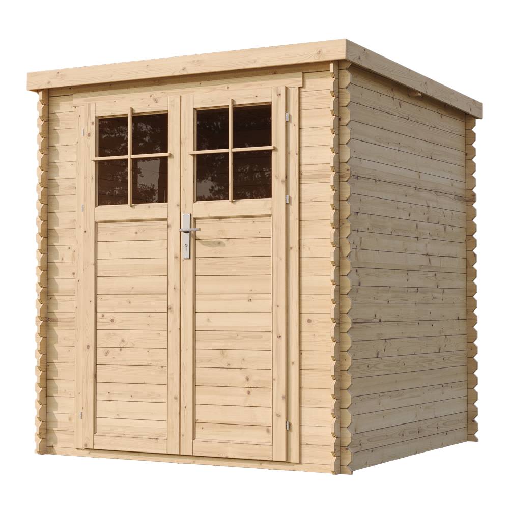 Timbela - Abri de jardin en bois l204xL204xH200 cm / 3,53 m² avec porte verrouillable de haute qualité - 19 mm d’épaisseur - Timbela M309F - Image 2