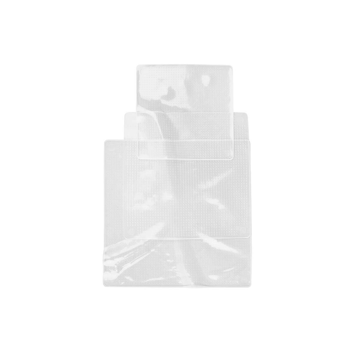 Cook Concept - Lot de 3 Couvercles "Réutilisable" 30cm Transparent - Image 1