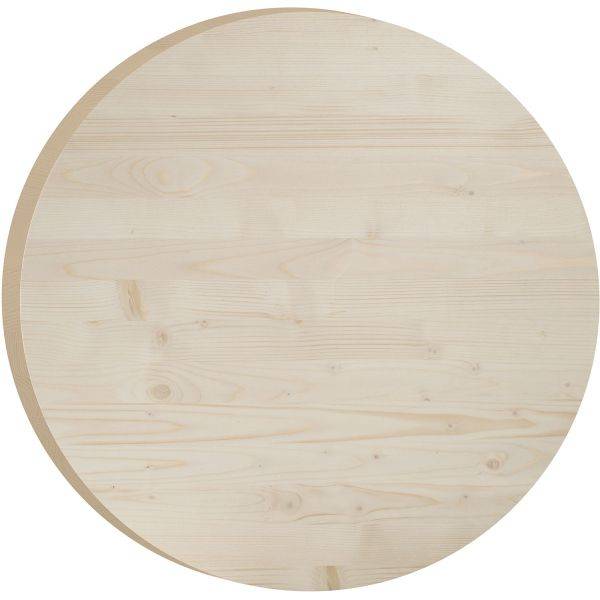 Plateau rond en pin 75 cm Épaisseur 3 cm Astigarraga - Image 1